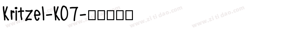 Kritzel-KO7字体转换