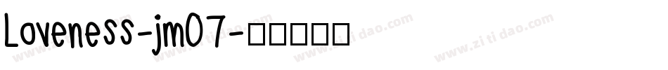 Loveness-jmO7字体转换