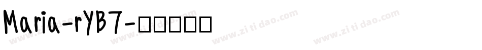 Maria-rYB7字体转换
