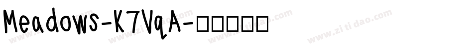 Meadows-K7VqA字体转换