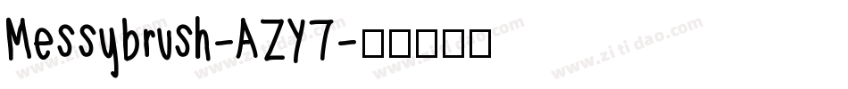 Messybrush-AZY7字体转换