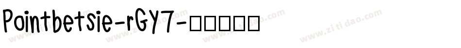 Pointbetsie-rGY7字体转换