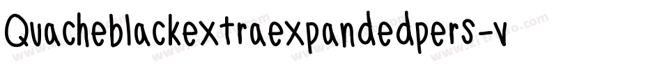 Quacheblackextraexpandedpers-vmRL7字体转换