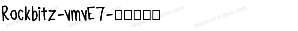 Rockbitz-vmvE7字体转换