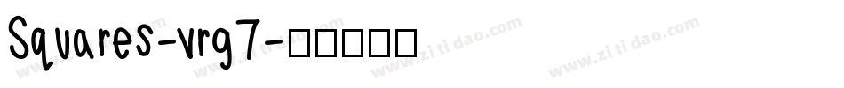 Squares-vrg7字体转换