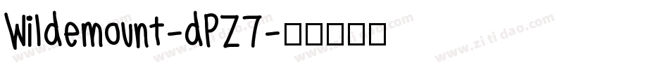 Wildemount-dPZ7字体转换
