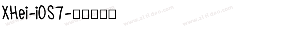 XHei-iOS7字体转换