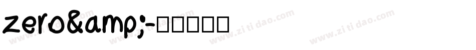zero&字体转换