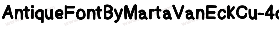 AntiqueFontByMartaVanEckCu-4q5x字体转换