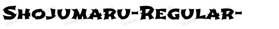 Shojumaru-Regular字体转换