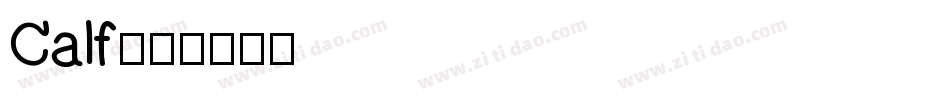 Calf字体转换