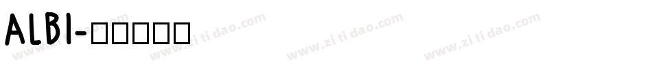 ALBI字体转换