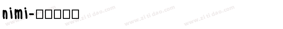 nimi字体转换