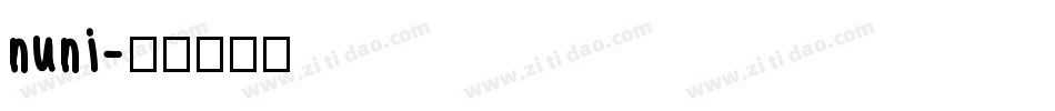 nuni字体转换