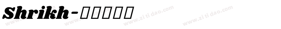 Shrikh字体转换