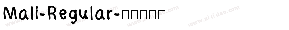 Mali-Regular字体转换