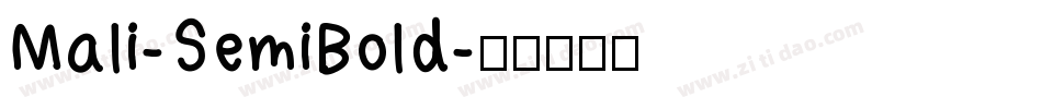 Mali-SemiBold字体转换