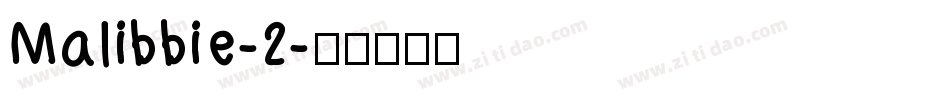 Malibbie-2字体转换
