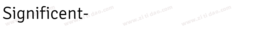 Significent字体转换