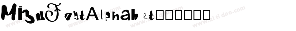 MizuFontAlphabet字体转换