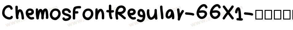 ChemosFontRegular-66X1字体转换