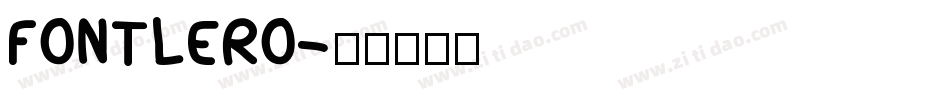 FONTLERO字体转换