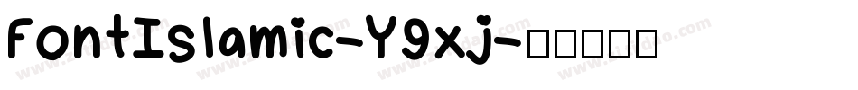 FontIslamic-Y9xj字体转换