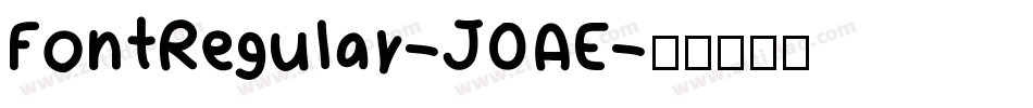 FontRegular-J0AE字体转换