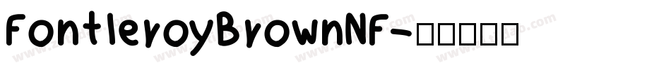 FontleroyBrownNF字体转换