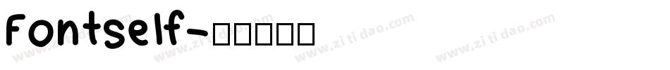 Fontself字体转换