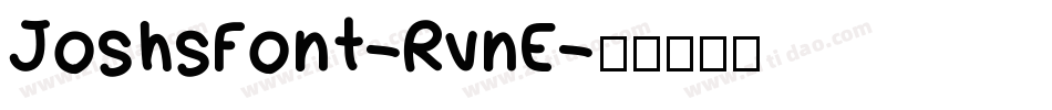 JoshsFont-RvnE字体转换