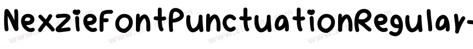 NexzieFontPunctuationRegular-5YKG字体转换
