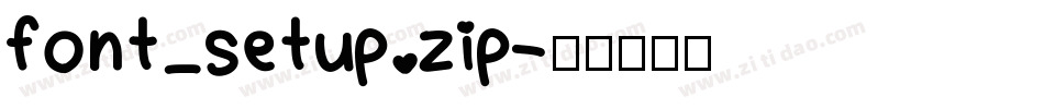 font_setup.zip字体转换