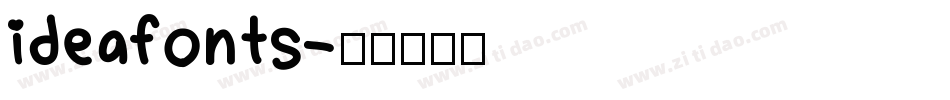 ideafonts字体转换