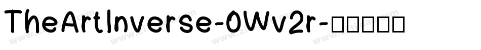 TheArtInverse-0Wv2r字体转换