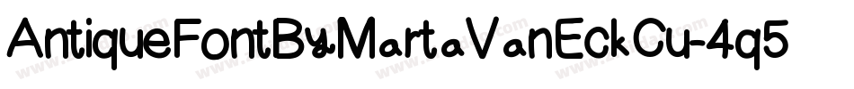 AntiqueFontByMartaVanEckCu-4q5x字体转换