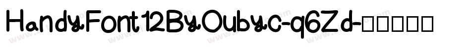 HandyFont12ByOubyc-q6Zd字体转换