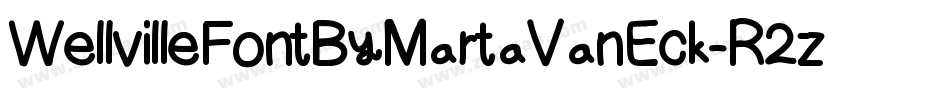 WellvilleFontByMartaVanEck-R2z3字体转换 WellvilleFontByMartaVanEck-R2z3字体转换