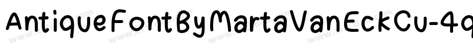AntiqueFontByMartaVanEckCu-4q5x字体转换