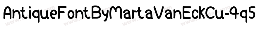 AntiqueFontByMartaVanEckCu-4q5x字体转换