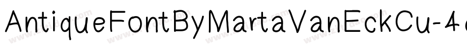 AntiqueFontByMartaVanEckCu-4q5x字体转换