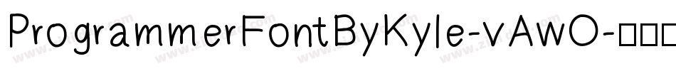 ProgrammerFontByKyle-vAwO字体转换