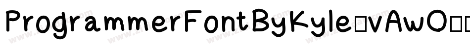 ProgrammerFontByKyle-vAwO字体转换