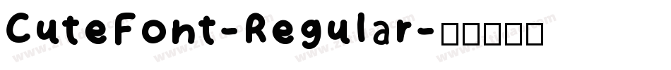 CuteFont-Regular字体转换