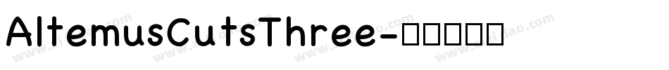 AltemusCutsThree字体转换