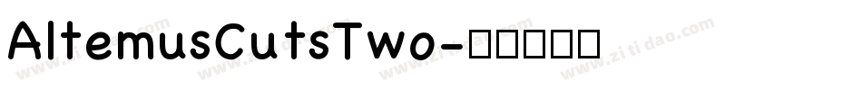 AltemusCutsTwo字体转换