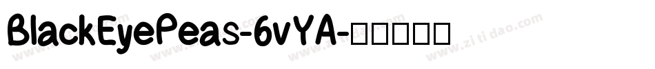 BlackEyePeas-6vYA字体转换