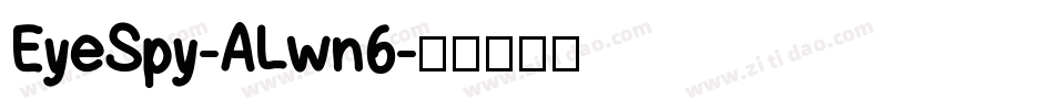 EyeSpy-ALwn6字体转换