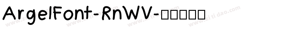 ArgelFont-RnWV字体转换