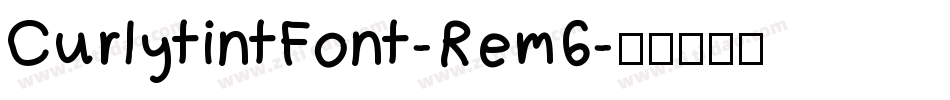 CurlytintFont-Rem6字体转换